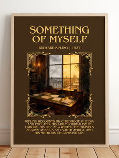 Something Of Myself Minimalist Book Poster by Rudyard Kipling – image 2