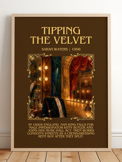 Tipping The Velvet Minimalist Book Poster by Sarah Waters – image 2