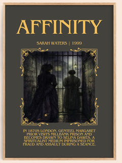 Affinity Minimalist Book Poster by Sarah Waters – image 1