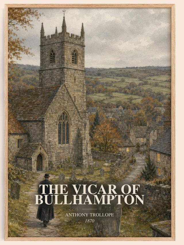 Vicar Of Bullhampton Book Watercolour Illustration by Anthony Trollope