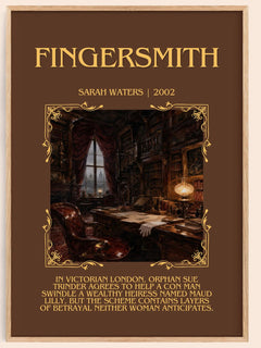 Fingersmith Minimalist Book Poster by Sarah Waters – image 1