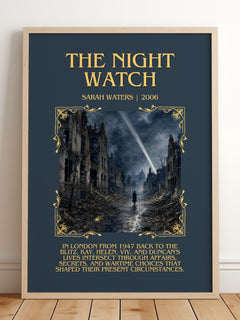 The Night Watch Minimalist Book Poster by Sarah Waters – image 2