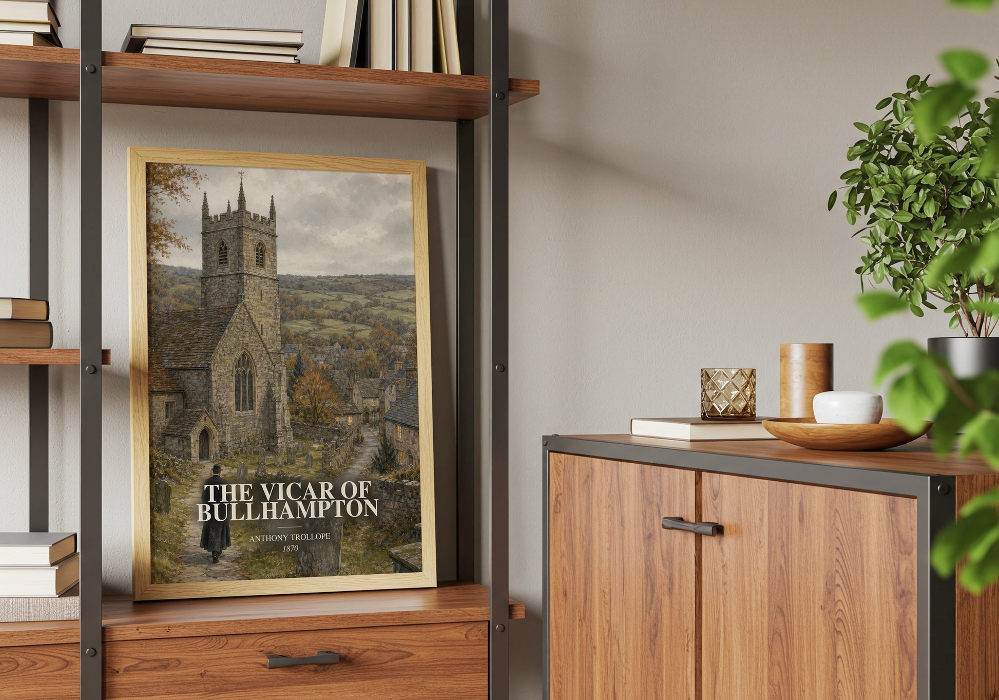 The Vicar Of Bullhampton book watercolour illustration paper finish options – matte satin gloss