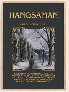 Hangsaman Minimalist Book Poster by Shirley Jackson – image 1