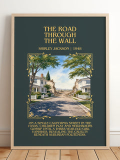 The Road Through The Wall Minimalist Book Poster by Shirley Jackson – image 2