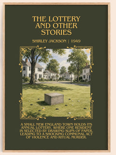 Lottery And Other Stories Minimalist Book Poster by Shirley Jackson – image 1