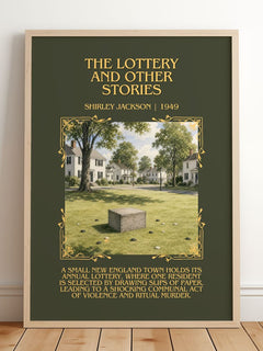 Lottery And Other Stories Minimalist Book Poster by Shirley Jackson – image 2