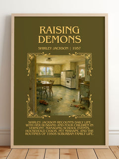 Raising Demons Minimalist Book Poster by Shirley Jackson – image 2