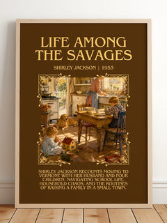 Life Among The Savages Minimalist Book Poster by Shirley Jackson – image 2