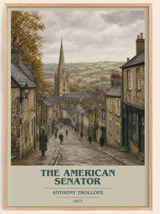 The American Senator Book Cover Poster by Anthony Trollope