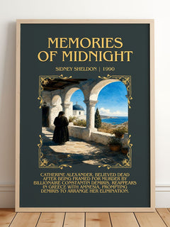 Memories Of Midnight Minimalist Book Poster by Sidney Sheldon – image 2