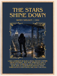 The Stars Shine Down Minimalist Book Poster by Sidney Sheldon – image 1