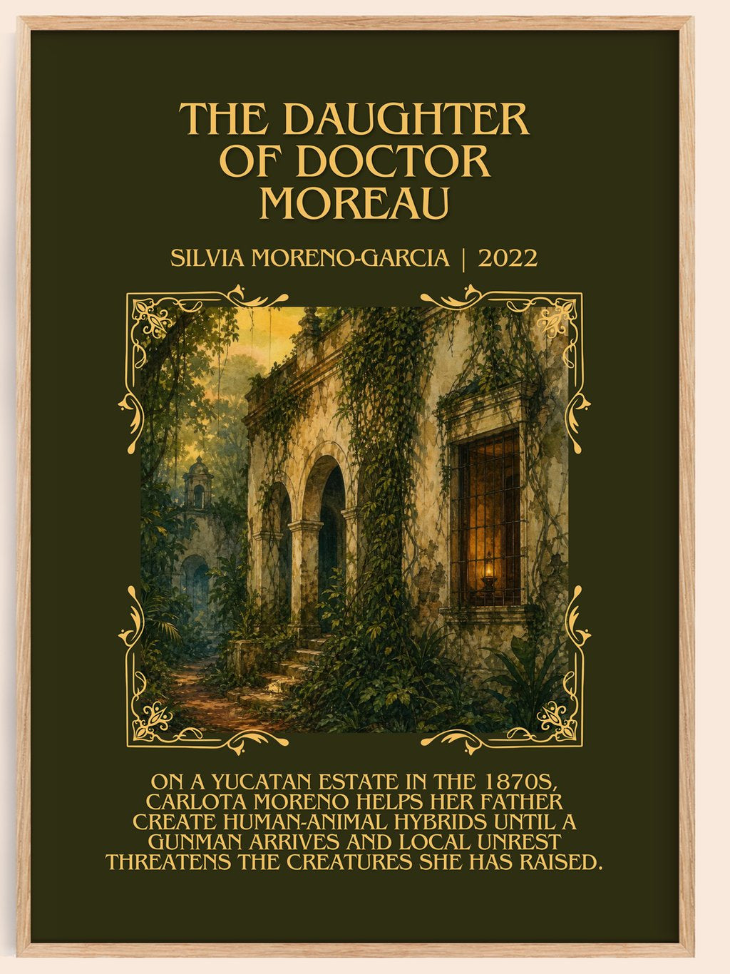 Daughter Of Doctor Moreau Minimalist Book Poster by S. Moreno-Garcia – book poster