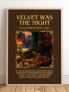 Velvet Was The Night Minimalist Book Poster by Silvia Moreno-Garcia – image 2