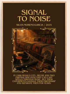 Signal To Noise Minimalist Book Poster by Silvia Moreno-Garcia – image 1