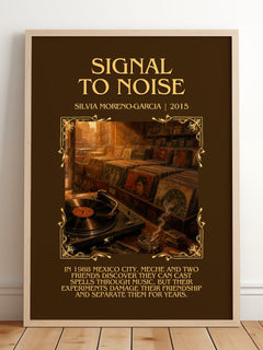 Signal To Noise Minimalist Book Poster by Silvia Moreno-Garcia – image 2
