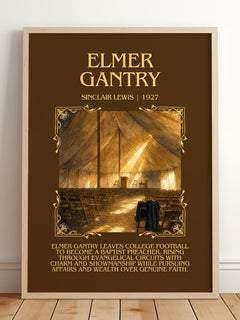 Elmer Gantry Minimalist Book Poster by Sinclair Lewis – image 2