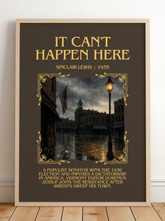 It Can'T Happen Here Minimalist Book Poster by Sinclair Lewis – image 2