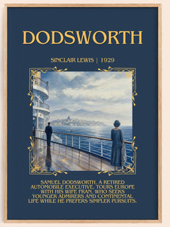 Dodsworth Minimalist Book Poster by Sinclair Lewis – image 1