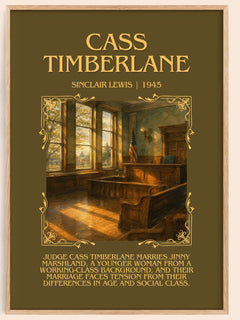 Cass Timberlane Minimalist Book Poster by Sinclair Lewis – image 1