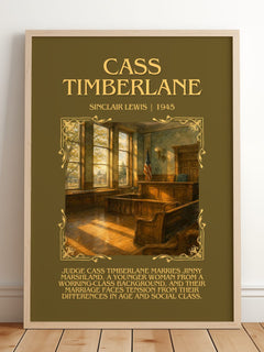 Cass Timberlane Minimalist Book Poster by Sinclair Lewis – image 2