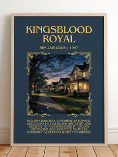 Kingsblood Royal Minimalist Book Poster by Sinclair Lewis – image 2