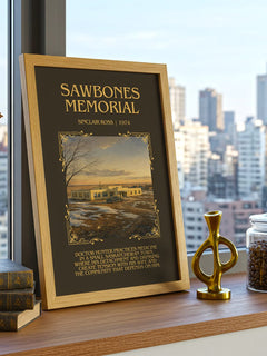 Sawbones Memorial Minimalist Book Poster by Sinclair Ross – image 3
