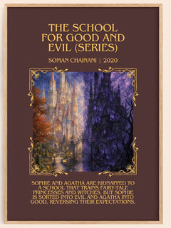 School For Good And Evil (Series) Minimalist Book Poster – S. Chainani – image 1