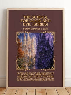 School For Good And Evil (Series) Minimalist Book Poster – S. Chainani – image 2