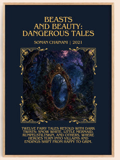 Beasts And Beauty: Dangerous Tales Minimalist Book Poster – S. – image 1