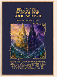 Rise Of The School For Good And Evil Minimalist Book Poster – S. – image 1