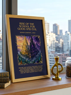 Rise Of The School For Good And Evil Minimalist Book Poster – S. – image 3
