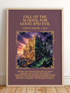 Fall Of The School For Good And Evil Minimalist Book Poster – S. – image 2