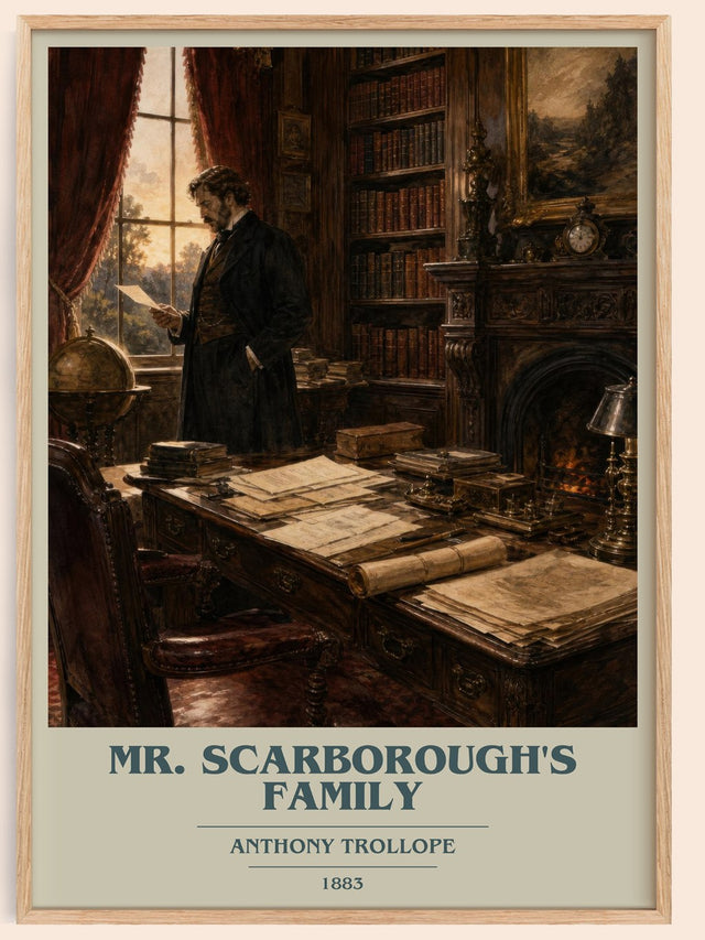Mr. Scarborough'S Family Book Cover Poster by Anthony Trollope