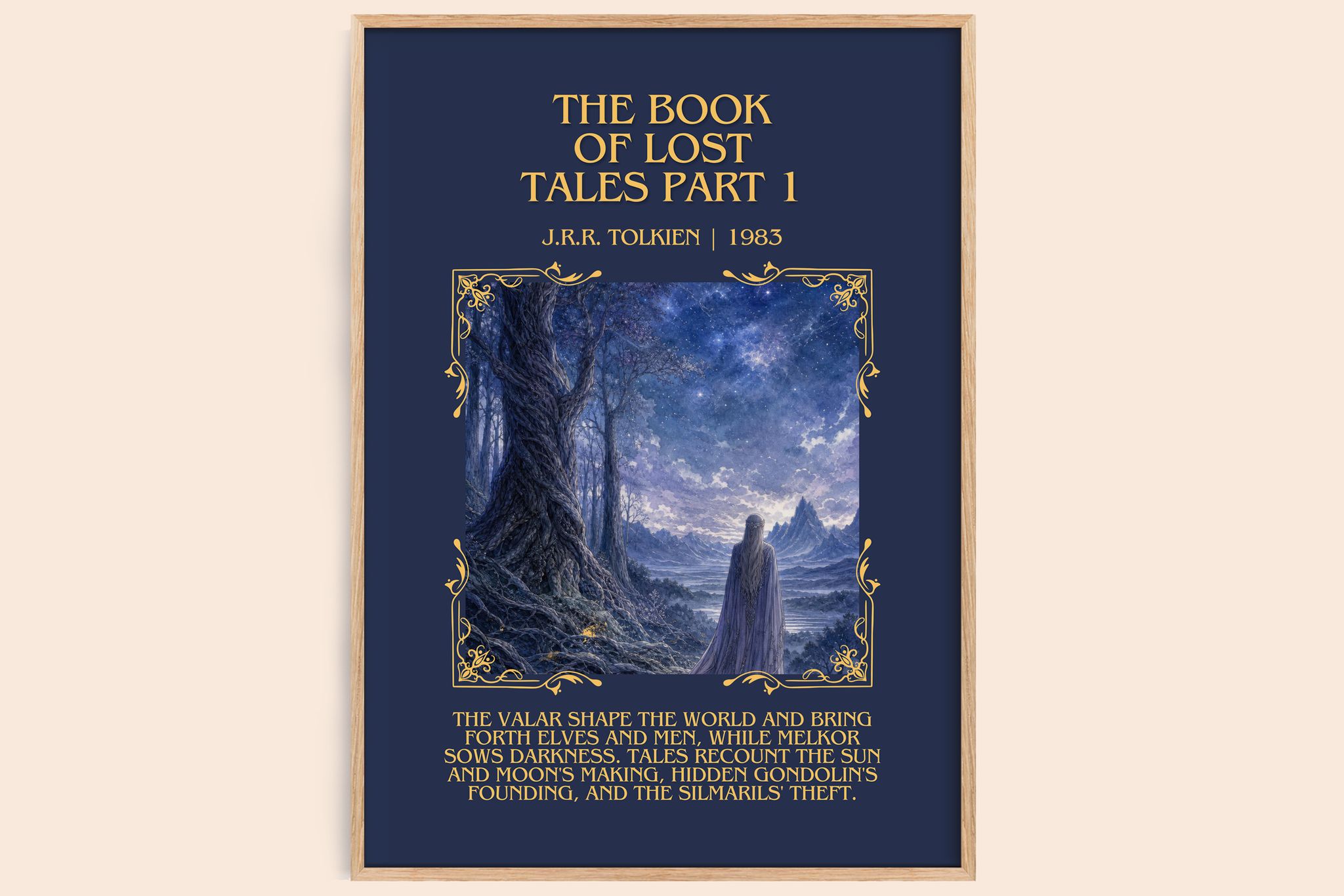 The Book Of Lost Tales Part 1 Minimalist Book Poster by J.R.R. Tolkien