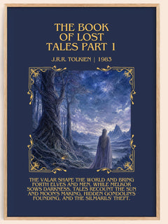 The Book Of Lost Tales Part 1 Minimalist Book Poster by J.R.R. Tolkien – image 1