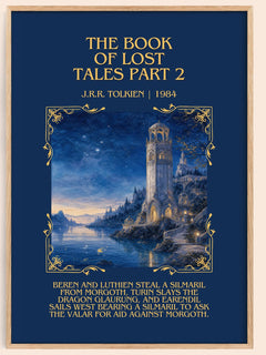 The Book Of Lost Tales Part 2 Minimalist Book Poster by J.R.R. Tolkien – image 1
