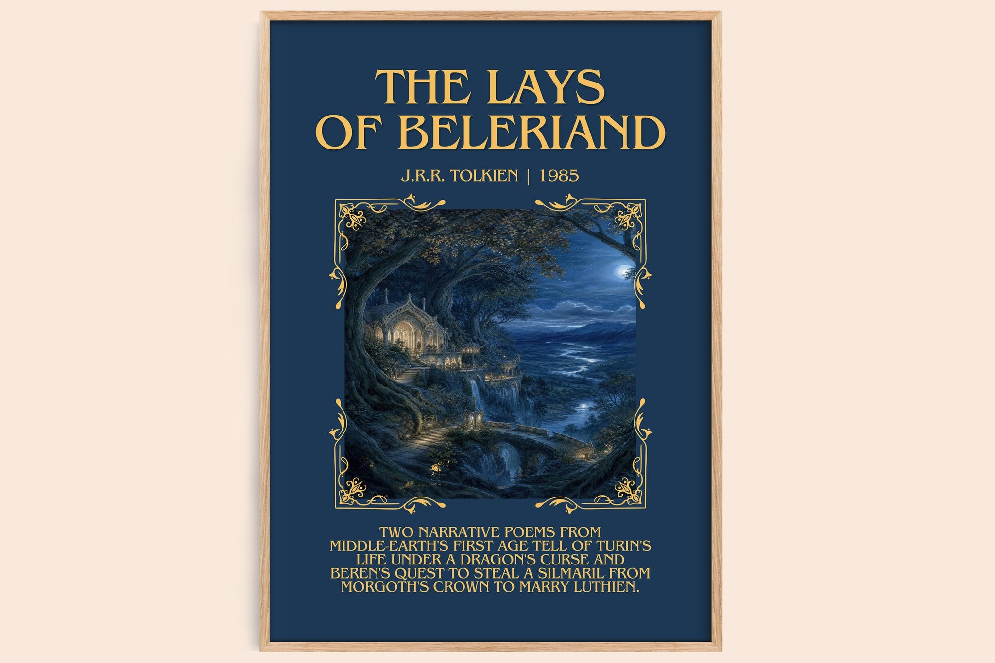 The Lays Of Beleriand Minimalist Book Poster by J.R.R. Tolkien