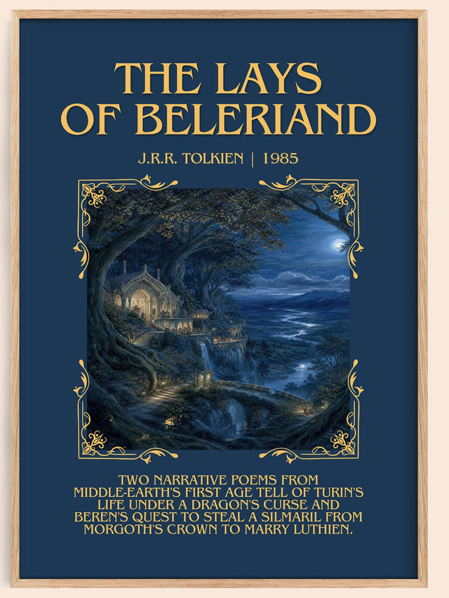 The Lays Of Beleriand Minimalist Book Poster by J.R.R. Tolkien