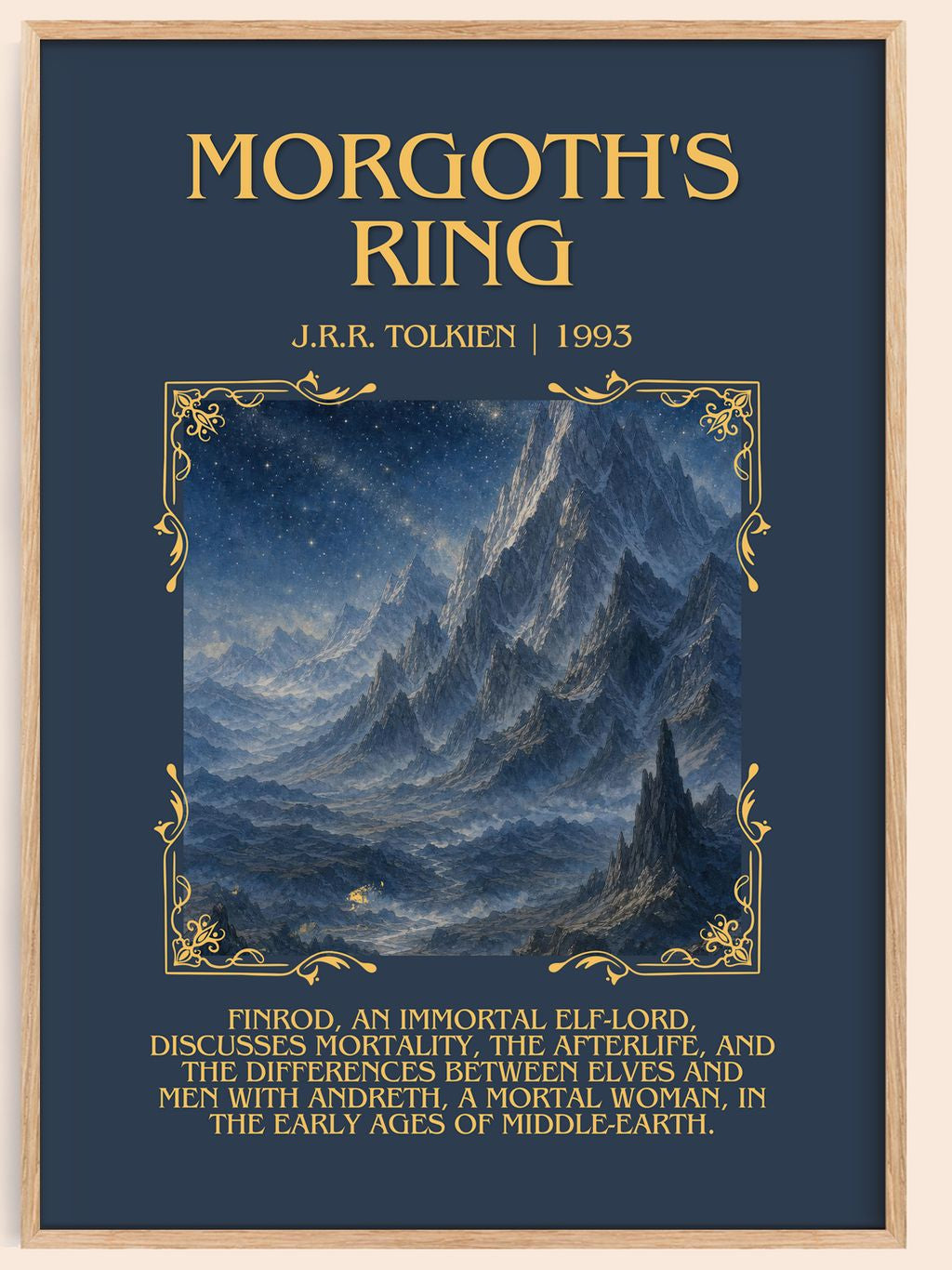 Morgoth'S Ring Minimalist Book Poster by J.R.R. Tolkien – book poster