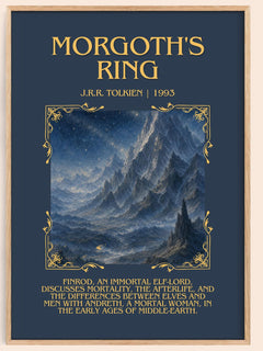 Morgoth'S Ring Minimalist Book Poster by J.R.R. Tolkien – image 1