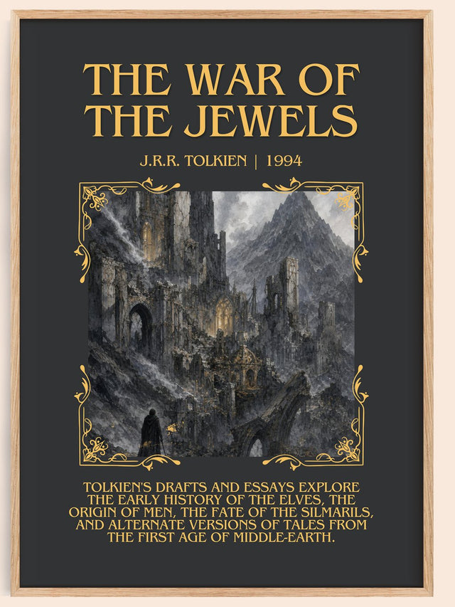 The War Of The Jewels Minimalist Book Poster by J.R.R. Tolkien
