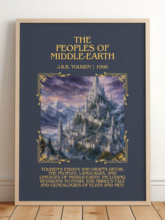 The Peoples Of Middle-Earth Minimalist Book Poster by J.R.R. Tolkien – image 2