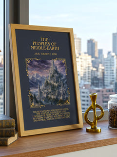 The Peoples Of Middle-Earth Minimalist Book Poster by J.R.R. Tolkien – image 3