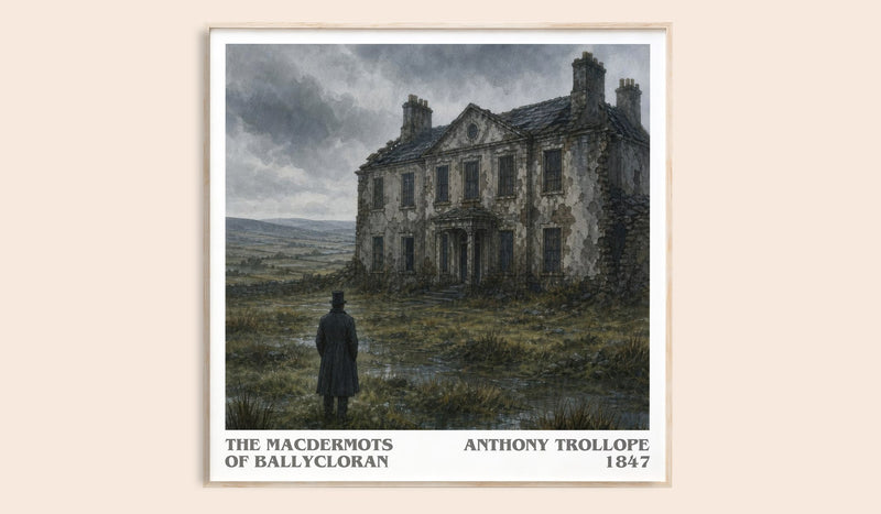 The Macdermots Of Ballycloran Literary Art Print by Anthony Trollope (Square style)