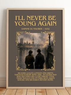 I'll Never Be Young Again Minimalist Book Poster by Daphne du Maurier – image 2