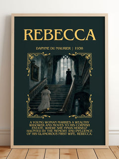 Rebecca Minimalist Book Poster by Daphne du Maurier – image 2