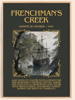 Frenchman's Creek Minimalist Book Poster by Daphne du Maurier – image 1