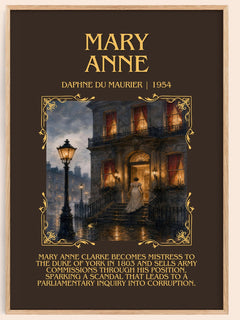 Mary Anne Minimalist Book Poster by Daphne du Maurier – image 1