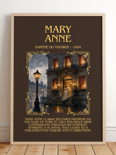 Mary Anne Minimalist Book Poster by Daphne du Maurier – image 2